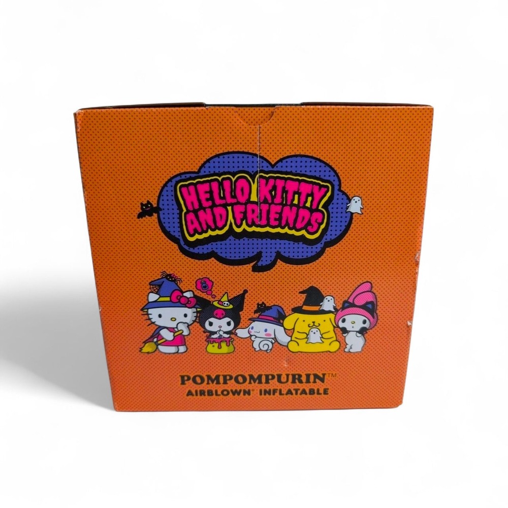 Hello Kitty Friends Pompompurin Halloween Inflatable 5 ft Ghost blow Up Gemmy - Picture 2 of 5